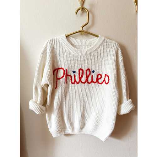 Phillies stitched womens/baby/toddler sweater