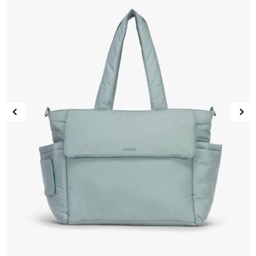 Diaper Tote Bag with Laptop Sleeve - blue
