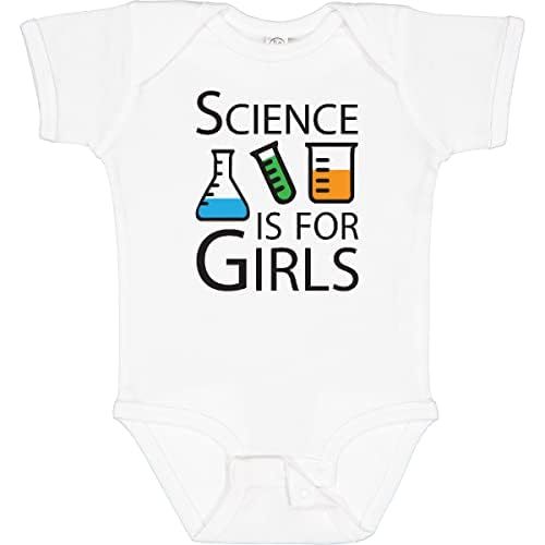 inktastic Science Is for Girls Baby Bodysuit