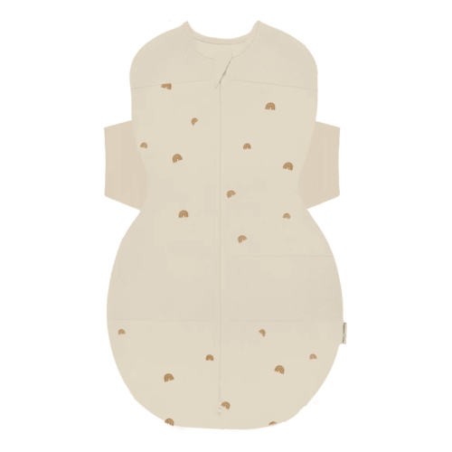 100% Organic SNOO Sleep Sack - Tan Rainbows (S)