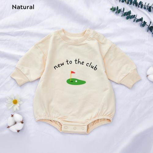 New Golf Crew Member Baby Bubble Romper|First Birthday Baby Romper|Golf Baby Shower|Baby Boy Shirt|Retro Toddler Bubble|Golf Birthday Outfit