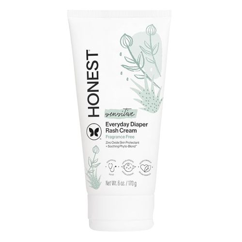 The Honest Company Diaper Rash Cream, Zinc Oxide Ointment, Moisturizing & Calming, Hypoallergenic, NEA Recognized, Cruelty-Free, Value Size 6 oz