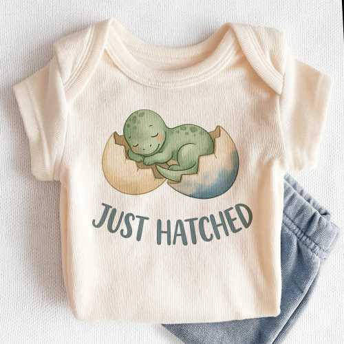 Just Hatched Baby Onesies® - Cute Dinosaur Newborn Bodysuit