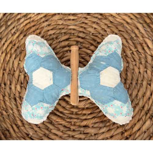 Quilted Butterfly, Antique Vintage Quilt Butterfly, Butterfly Decor, Butterfly Wall Hanging
