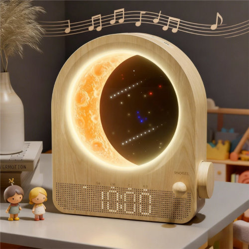 Mythluma Meteor Moon Night Light & Alarm Clock For Kids - Color-Changing, Sleep Sounds, Smart Wake-Up Light | Wayfair
