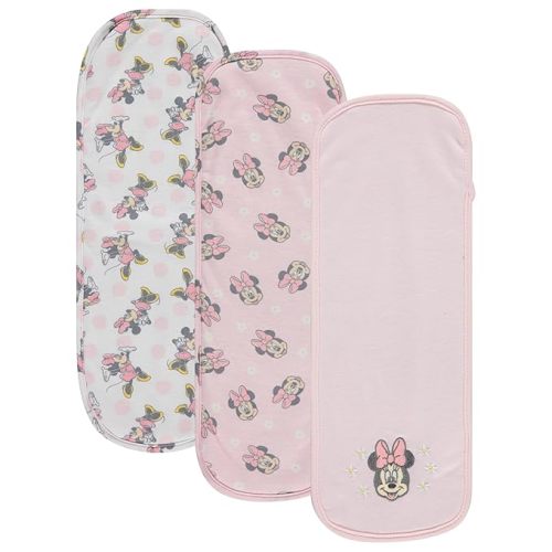 Disney Baby Burp Cloths 3 Pack – 100% Cotton – Mickey Mouse, Minnie Mouse, Winnie The Pooh, Dumbo – Soft & Absorbent Newborn Essentials for Boys & Girls