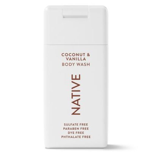 Native Sulfate-Free Mini Body Wash - Travel Size - Coconut & Vanilla - 3 fl oz: Basic Cleansing, Whole Body, Normal Skin