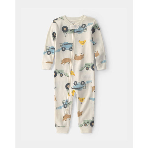 Baby Boy Farm 100% Cotton 1-Piece Pyjama | Carter’s Oshkosh Canada