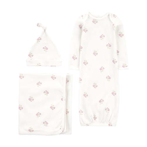 Carter's Child of Mine Baby Layette Gown Set, 3-Piece, Sizes Newborn-0/3 Months