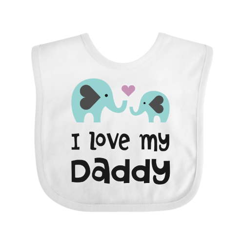 Inktastic I Love My Daddy Boys or Girls Baby Bib