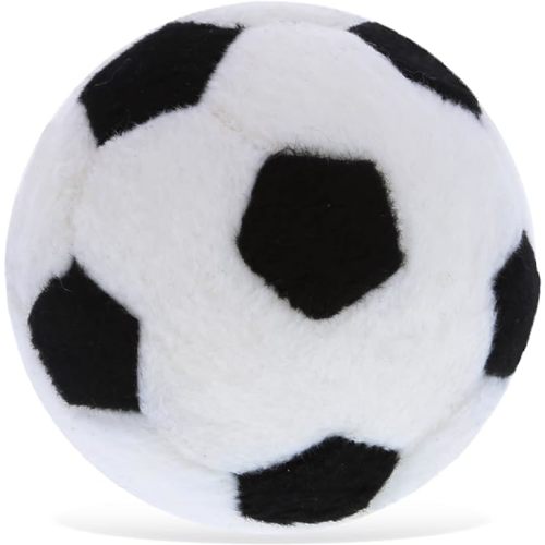 DolliBu Sport Plush Ball - Small Stuffed Sports Balls for Kids, Cute Squishy Soft Ball Toys for Throwing, Playing Catch, Playtime Plush Balls for Bedroom Decor - 3 Inch Soccer Ball