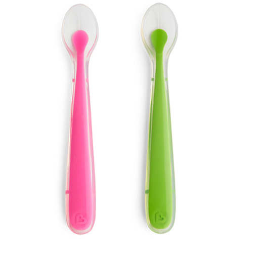Gentle Silicone Spoons, 2pk | Munchkin
