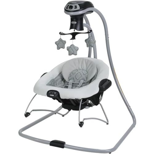 Graco DuetConnect Swing & Bouncer LX with Multi-Direction, Asher - Swing and Bouncer