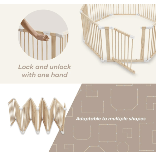 Natural Timber Baby Playpen- 70 x 47