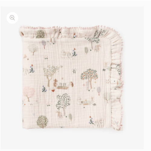 Garden Picnic Organic Muslin Security Blanket – Elegant Baby