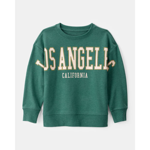 Boys Los Angeles French Terry Pullover Sweatshirt - Green - Carter's | Carter's