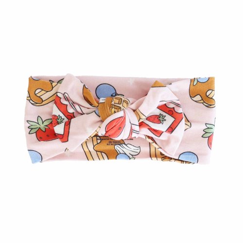 Sweet Stacks Knit Large Bow Headwrap | Pink