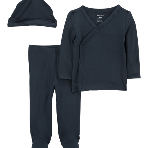 Navy Baby 3-Piece PurelySoft Outfit | Carter’s Oshkosh Canada