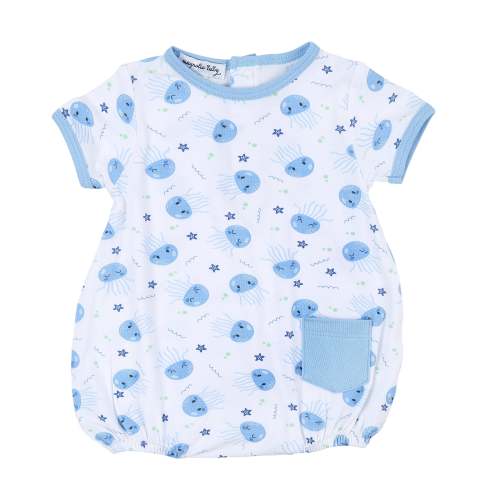 Joyful Jellyfish Bamboo Bubble - Blue