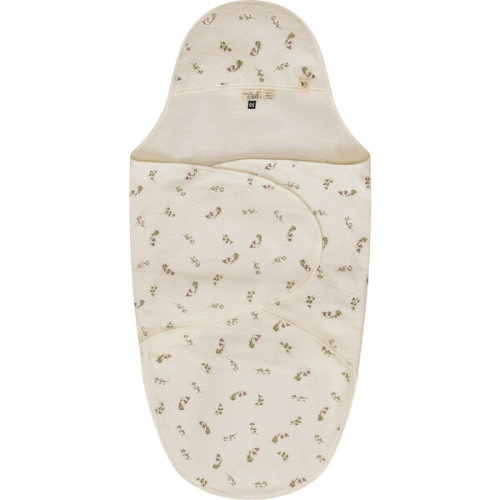 Printed Wrap Terry Towel Mauve/Cream - Bebe Bella | Maisonette