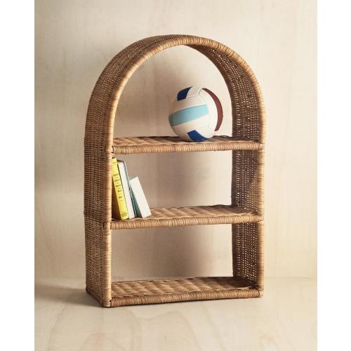 KIDS’ OVAL RATTAN SHELF