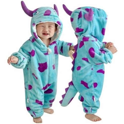 Baby Romper Winter Flannel Animal Onesie Outfit Infant Boys Girls Clothes Newborn Bodysuit Jumpsuit