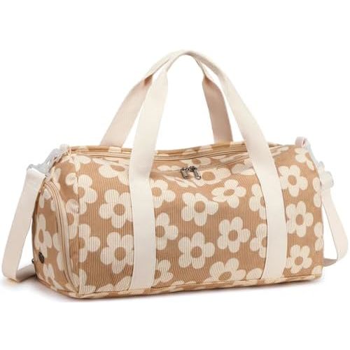 BLUBOON Duffle Bag Girls Kids Cute Gym Bag with Shoes Compartment & Wet Separation Waterproof Sports Overnight Travel Bag