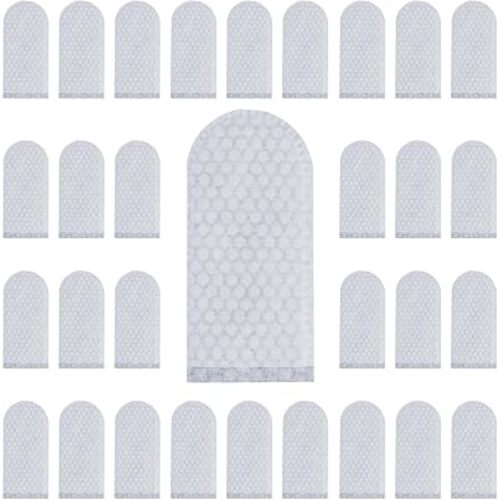 100 PCS Cotton Finger Cots, Finger Covers Protection for Finger Tips, Breathable, Sweat Resistant, and Wear-Resistant, Perfect for Work, Nails Cleaning, and Injured Fingers (White)