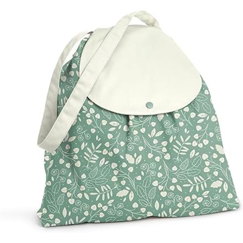 Esembly Day Bag – Reusable Wet and Dry Bag Made From Recycled Fabric With Dual Waterproof Compartments for Cloth Diapers, Swimsuits, Toiletries, and Snacks - Botany