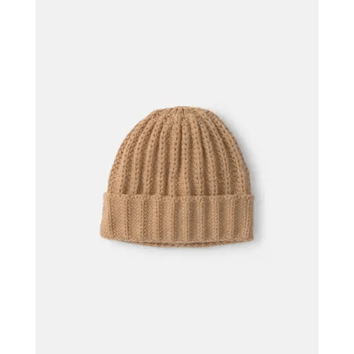 Baby Boy Ribbed Beanie - Brown | Carter's