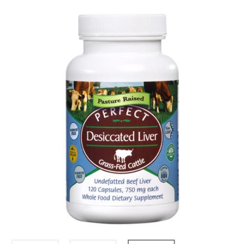 Perfect Desiccated Liver - Nutrient Dense Source of Naturally Occurring High Quality Protein, 120 Capsules