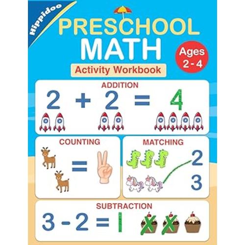 Preschool Math Workbook: Number Tracing, Addition and Subtraction math workbook for toddlers ages 2-4 and pre k