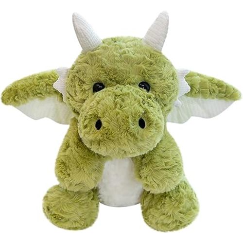 Little Flying Dragon - Stuffed Animal Plush Toy Gifts(Green,7.87in)