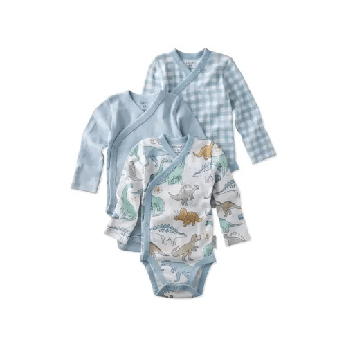 Sterling Side Snap Organic Cotton Assorted 3-Pack Bodysuits (Men) | Nordstrom