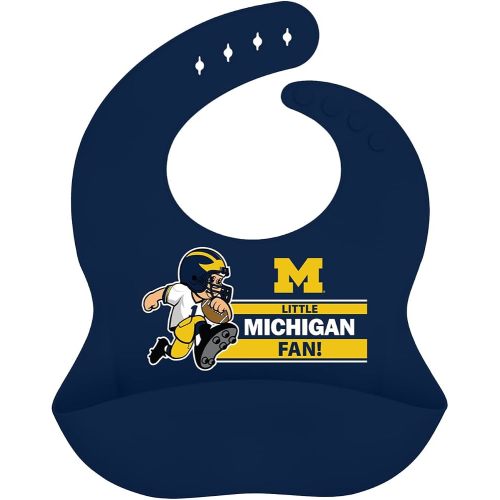Baby Fanatic NCAA Silicone Bib - Premium Quality, Educational, and Fun Activity for Kids and Families