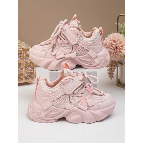 Children's Breathable Sports Shoes, Spring/Autumn New Mesh Casual Sneakers, Boys & Girls Running Shoes, Fashionable Chunky Sneakers | SHEIN