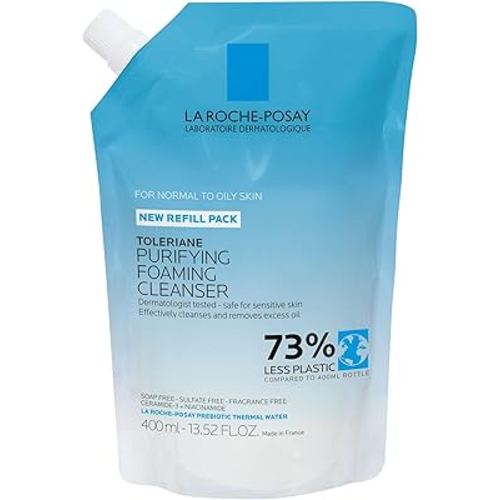 La Roche-Posay Toleriane Purifying Foaming Facial Cleanser, Oil Free Face Wash for Women & Men with Niacinamide + Ceramides, Pore Cleanser Safe For Sensitive Skin, Won’t Dry Out Skin, Soap Free