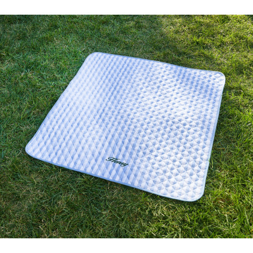 Light Blue Mini Stripe All Weather Playmat