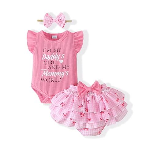 Mioglrie Newborn Infant Baby Girl Clothes Romper Shorts Set Floral Summer Outfits Cute Baby Clothes Girl