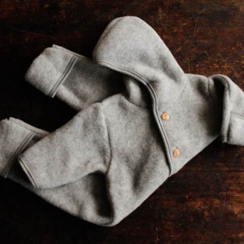 Baby Merino Wool Fleece Suit - 3-6 mo