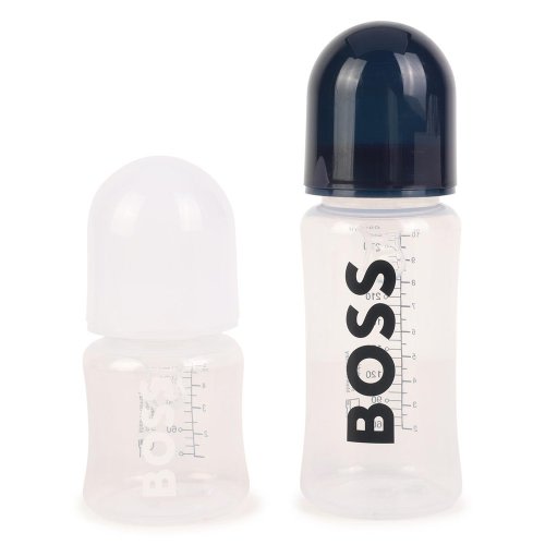 Hugo Boss Kids Set Of Two Logo Printed Bottle Set