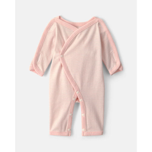 Baby Girl Striped 100% Cotton Sleep & Play Pajama - Pink | Carter's