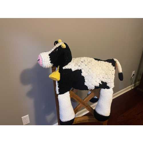 Cow crib hanging blanket
