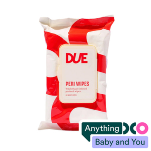 DUE Peri Wipes With Hazel-Infused Perineal 60 Wipes