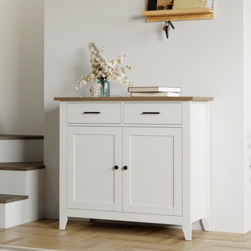 Lark Manor™ Ailynn Wood Accent Cabinets With 2 Drawers & 2 Doors & Reviews | Wayfair
