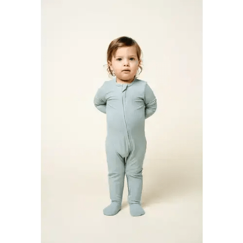 Bailey Ribbed Zipper Footies