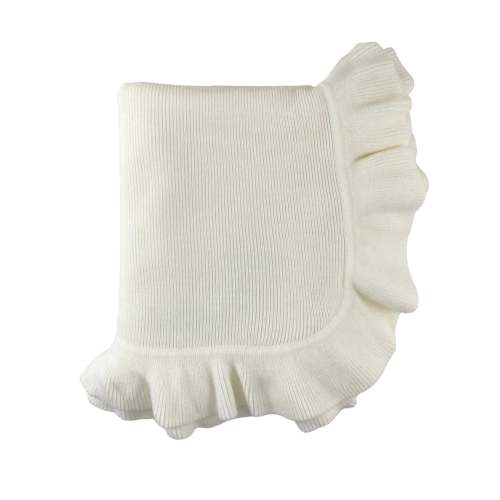 Jersey Knit Ruffle Blanket