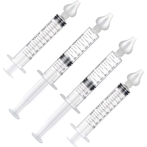 Infant Nasal Irrigator, 2 Box Portable Syringe Nasal Irrigator Nose Wash Cleaner Sinuses Rinsing System Device