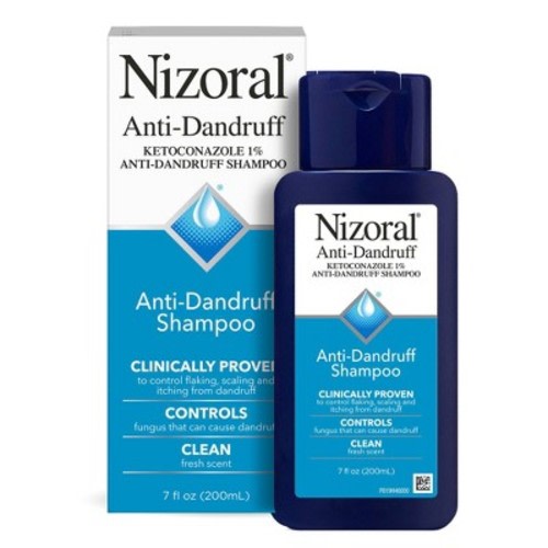 Nizoral Anti Dandruff Shampoo with 1% Ketoconazole, Clean Fresh Scent - 7 fl oz: Paraben-Free, For Dry Hair