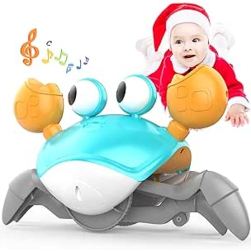 Amazon.com: Yeaye Crawling Crab Baby Toys Infant - Tummy Time Toy Gifts for 3 4 5 6 7 8 9 10 11 12 Boy Girl with Learning Crawl System Music for 0-6 6-12 12-18 36 Months Walking Toddler Birthday Gift(Green) : Toys & Games